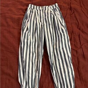 Urban Outfitters Black and White Striped Chinos